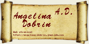 Angelina Dobrin vizit kartica